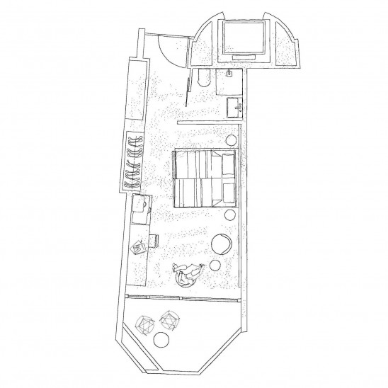 Seehotel Ambach: Grundriss Smart Loggia